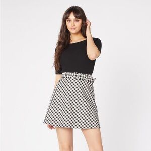 NWOT Princess Highway Claire Skater Hingham Skirt with Belt